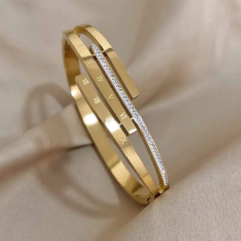 Roman numerals bangle