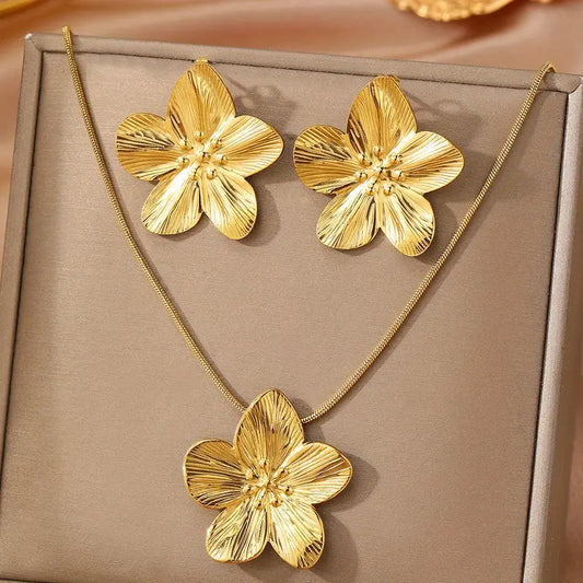 Elegant flower design duo set