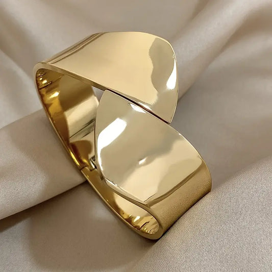 Chunky stainless steel bangle