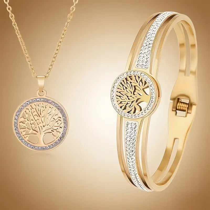 Elegant tree of life duo set