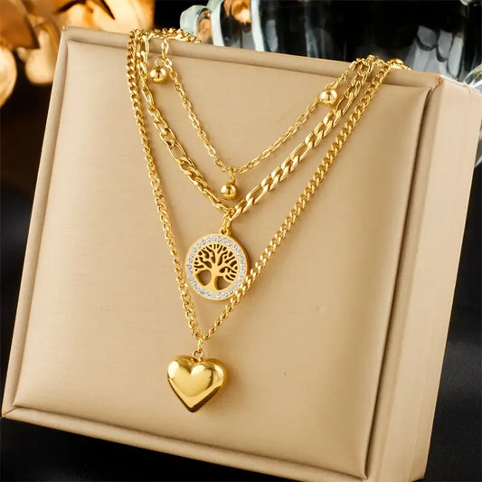 Multi Layer pendant necklaces