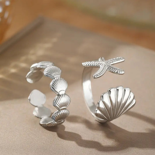 Duo Shell design rings