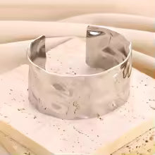 stainless steel cuff bangle