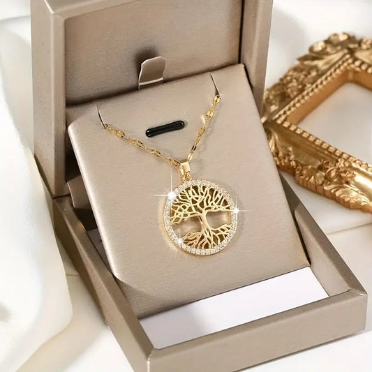 Elegant tree of life pendant necklace